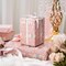 Reversible Pink Birthday Wrapping Paper Roll – 17” x 33 ft, Metallic “Happy Birthday” Foil with Polka Dots for Girls, Baby Showers, Parties & Mother’s Day (Pink Letterings 33FT)